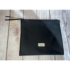 GUCCI Beauty Authentic Makeup Pouch Pochette Black Cosmetic Toiletry Bag New