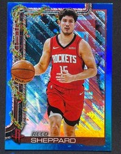 Reed Sheppard 2025 Topps NBA Basketball Holiday Blue Glitter #H143