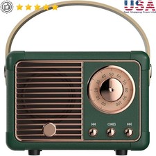 Mini Retro Bluetooth Speaker Portable Wireless Music Player Stereo Sound New