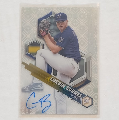 Topps 2018 Bowman High Tek Corbin Burnes Brewers Portraits Auto PHT-CB