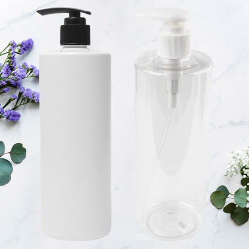 2 Pcs Hand Bottle Shower Bottles Refillable Travel Shampoo Dispenser