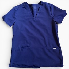 FIGS Technical Collection Scrub Top Navy Blue Casma Top, S