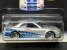 Hot Wheels Fast  Furious X2 Nissan Skyline GT-R R34 Brian NISSAN Minicar