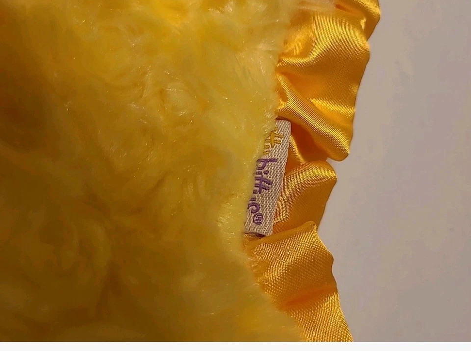 NUEVO Disney Bella Bestia Bella Sello Itty Bittys Lovey Manta de Seguridad Amarilla Foto 2 de 3