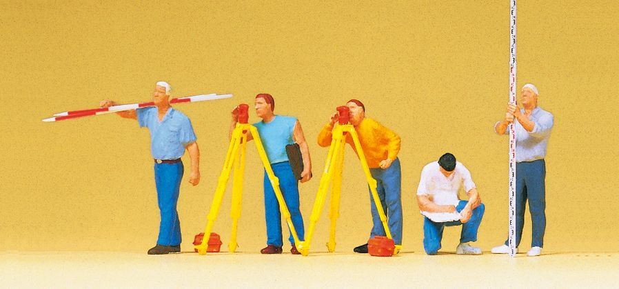 Surveyors (5) Exclusive OO/HO Gauge Preiser 10512