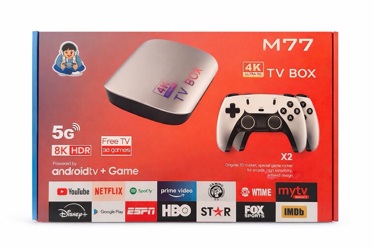 Amlogic M77 8K HDR Android TV Box 128GB Game Support w
