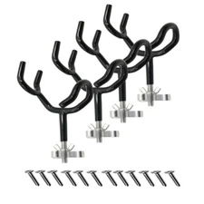 4PCS Sure Grip Steel 20 Degree Angle Rod Holder Fishing Boat Pod Marine 3/8 Inch