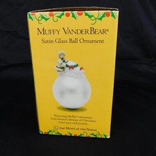 Muffy VanderBear Muffy of the North Satin Glass Ball Ornament White Eskimo Igloo
