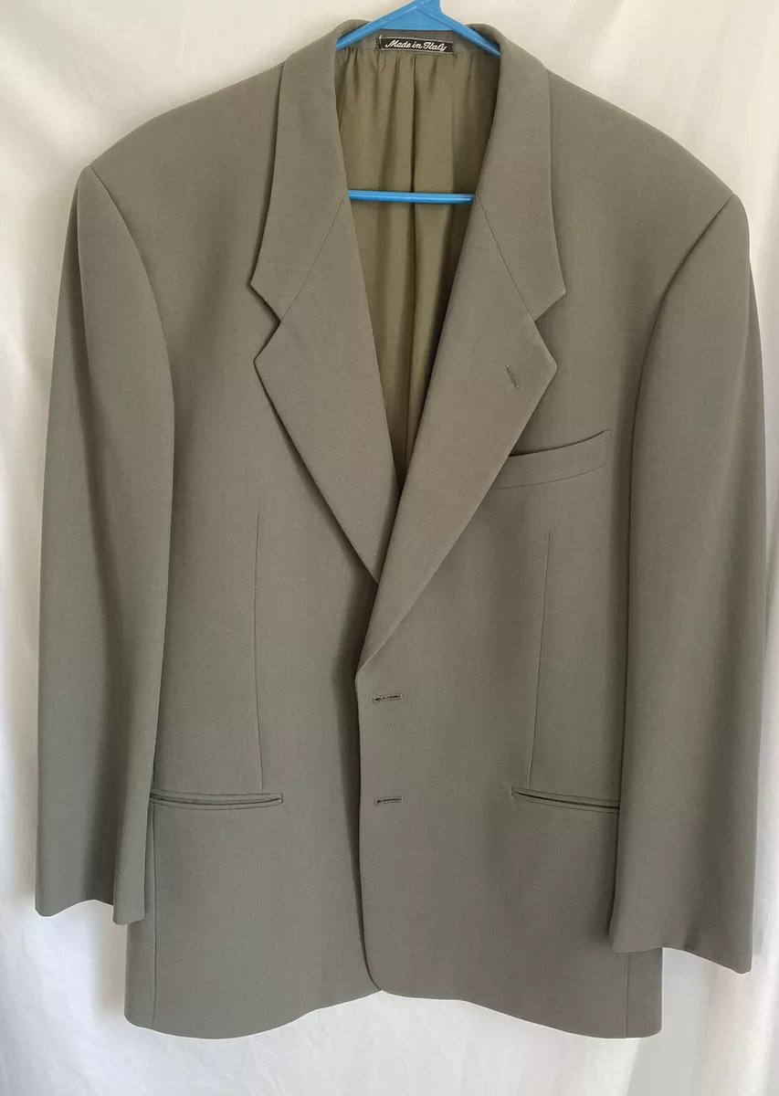 Giorgio Armani suit jacket sz 41R Olive Green, VGC