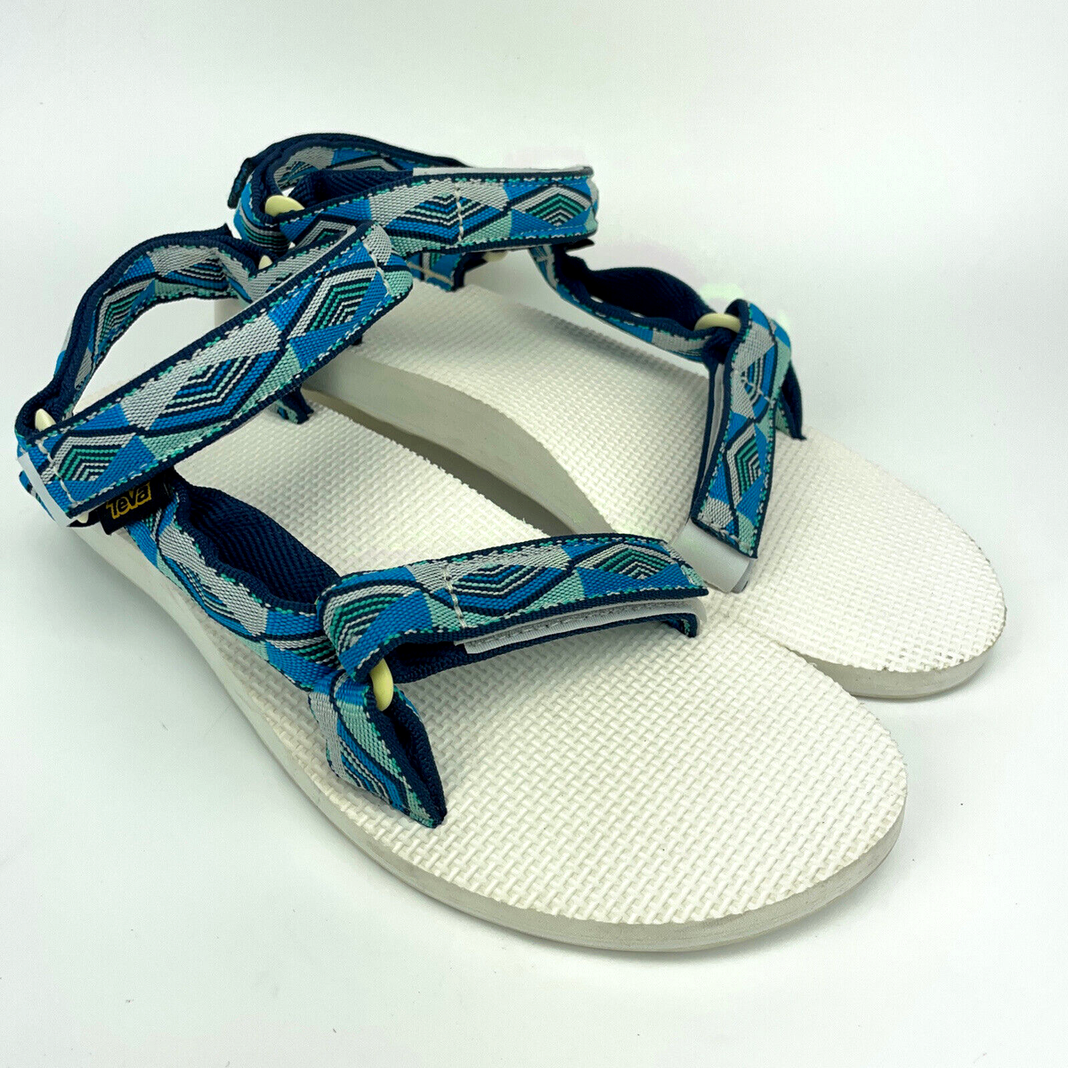 TEVA Original Universal 1003987 Pyramid Blue Rubber Sole Sandals Women's US  10