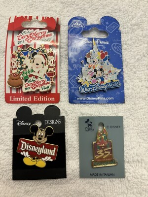 2 Disney Parks Walt Disney World Magic Kingdom Pin 2012. Merry