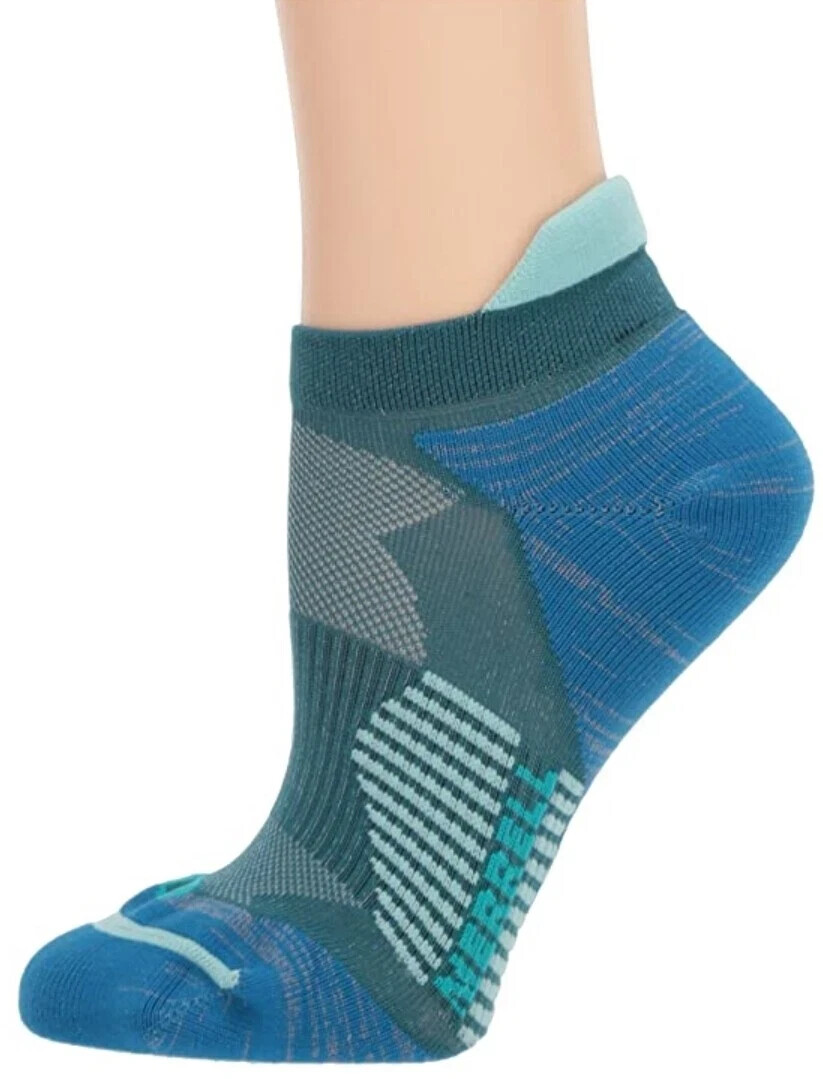 Merrell L111405 Calze Donna Blu Libellula Ultra Leggere Taglio Crew Taglia S M