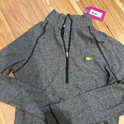 New With Tags Masters Golf Magnolia Lane Tech Half Zip Women Extra Small XS Grey