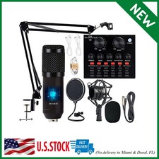 Microfono Condensador De Estudio Profesional Para PC Youtubers Podcast BM 800 US