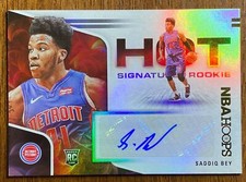 2020-21 NBA Hoops Saddiq Bey Rookie Auto Autograph Hot Signatures Card !!!