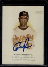 2006 Topps Allen & Ginter #227 Autographed Corey Patterson Trading Card