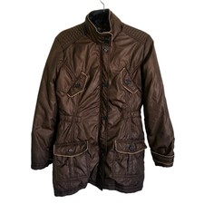 Vintage Kenzo Jeans Gold Label Size Large Women's Brown Puffer Car Coat Mobwife