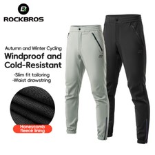 ROCKBROS Cycling Pants Autumn Winter Fleece Warm Windproof Bike Casual Trousers