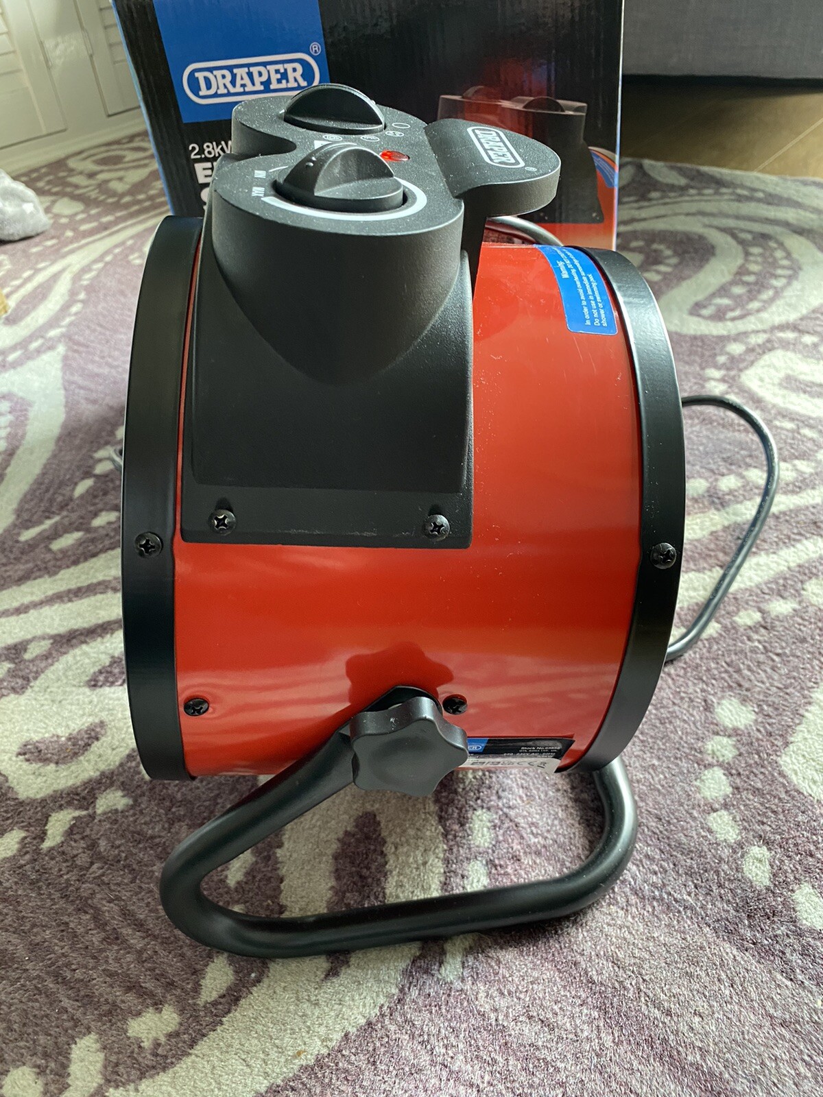 Draper 230V PTC Electric Space Heater 2.8kW 9550 BTU 63858 for sale online  | eBay