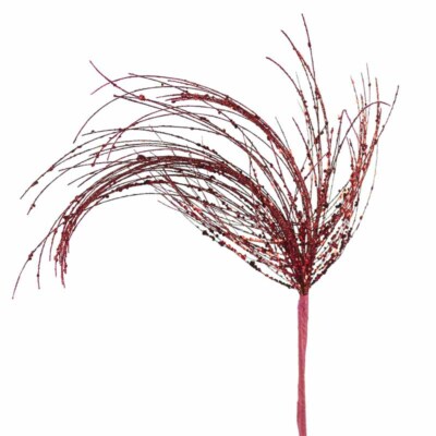 Red Glitter Fountain Grass Sprays | 2 Sprays