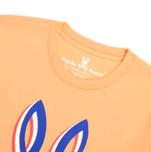 PSYCHO BUNNY Mens HENTON Limited Edition PIMA Cotton Graphic Printed Tee Shirt - Picture 7 of 10