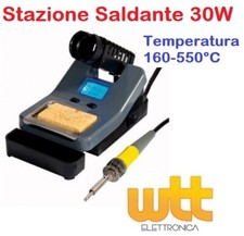 STAZIONE SALDANTE 30W DIGITALE 160-550°C CON DISPLAY E TEMPERATURA REGOLABILE