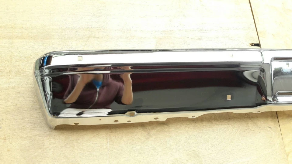 FRONT BUMPER CHROME W/O PAD HOLE GM1002142 for CHEVY C10 BLAZER GMC JIMMY PICKUP - Image 3 of 4