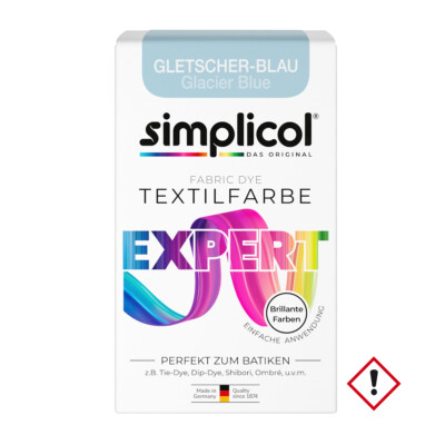 Simplicol Textilfärbemittel Expert Gletscher Blau Packung 150g