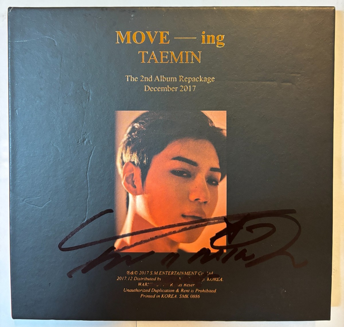 SHINee TAEMIN [MOVE-ing] Autographed Signed Promo Album | eBay