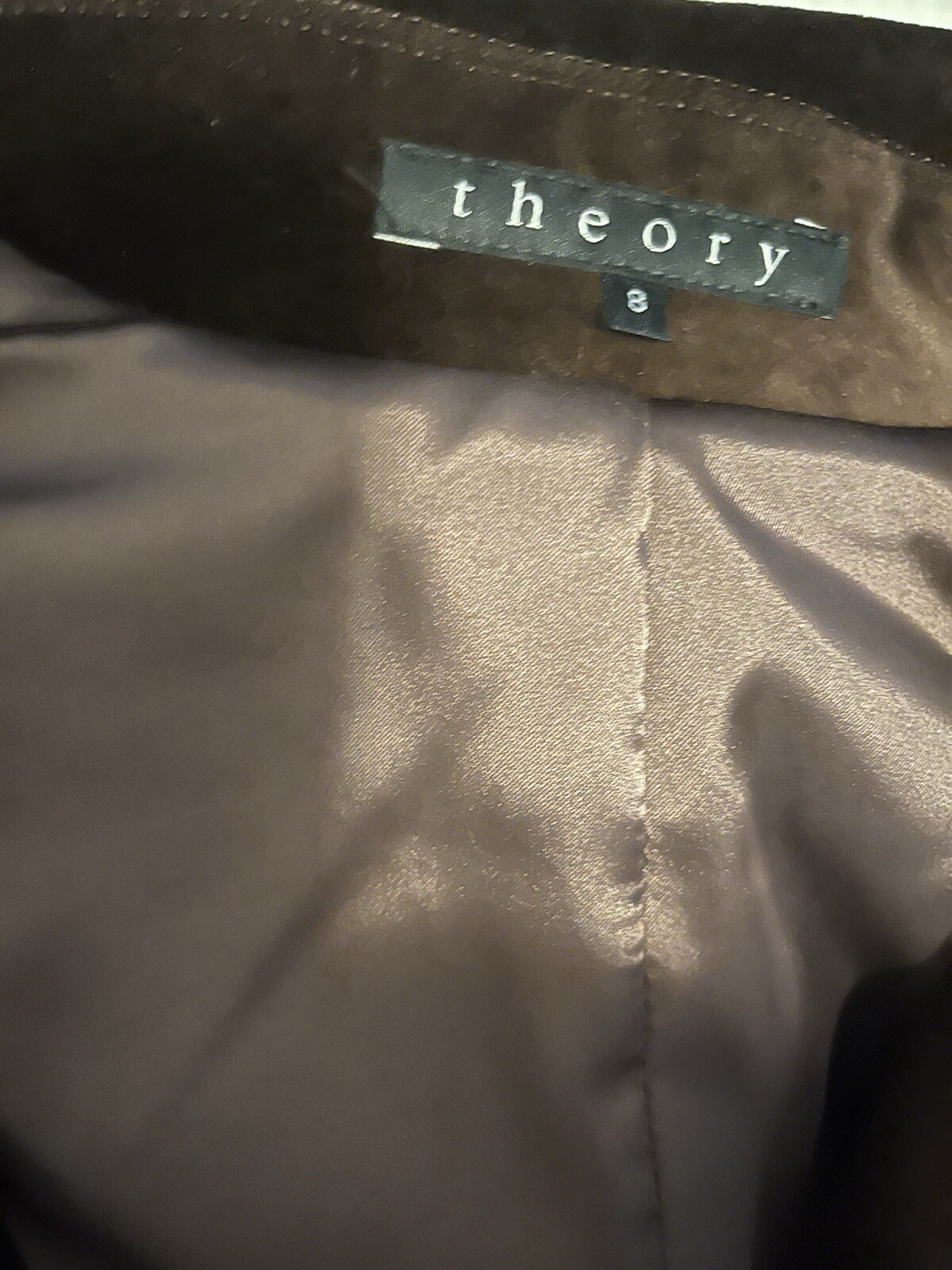 Theory women’s size 8 brown velvet blazer , jacket ,vintage image 4