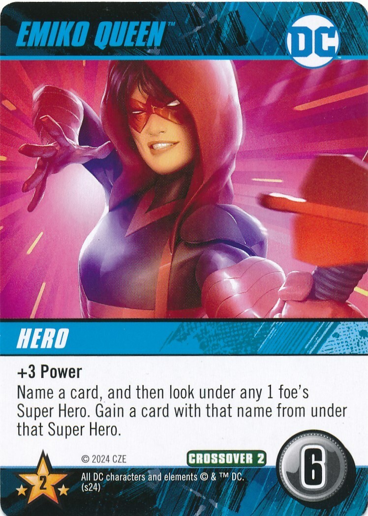 EMIKO QUEEN DC Comics Deck Building Game ART card ARROW REDUX