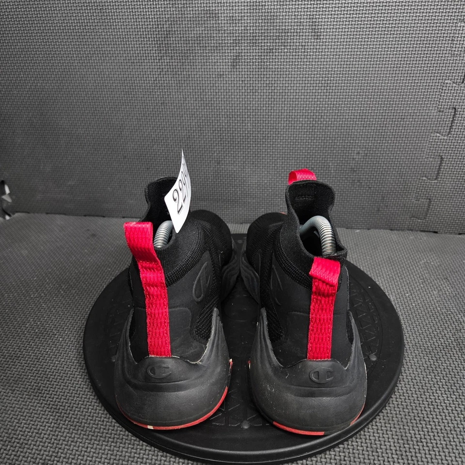 Champion Hyper C Zapatos Crudos Juveniles Talla 6 Negro Blanco Rojo Zapatillas Sin Cordones Foto 4 de 4