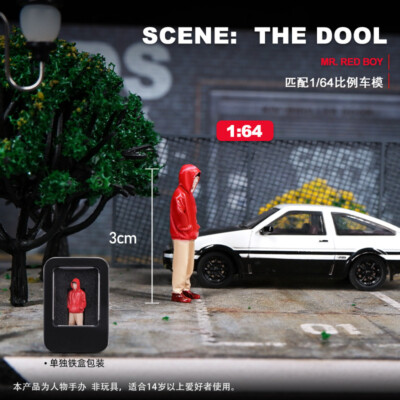 Diorama 1/64 Car Garage Model LED Lighting Backdrop Display Scene Building Model