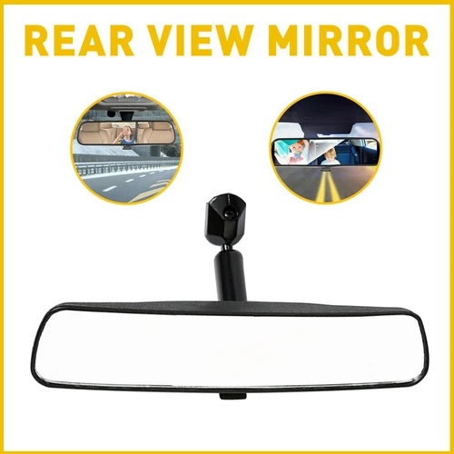 Universal Inner Inside Interior 8 Rearview Inch Rear View Mirror w/Adhesive Kit