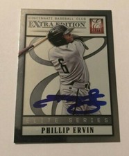 PHIL ERVIN SIGNED 2013 PANINI ELITE SERIES PROSPECT ROOKIE CARD AUTO