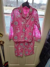 Nwt Barbie Girls Pajama Set Pink Brushed Fleece S 6/6x XL 14/16