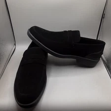 New York And Company Jake Loafers Men's 8M Black Faux Suede