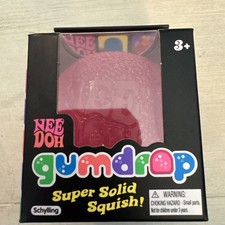 Pink NeeDoh GumDrop Squishy Sensory Fidget Toy Schylling New In Box