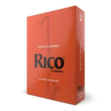 D Addario Rico Bass Clarinet Reeds 10 Pack Strength 35 For Students And Educa...