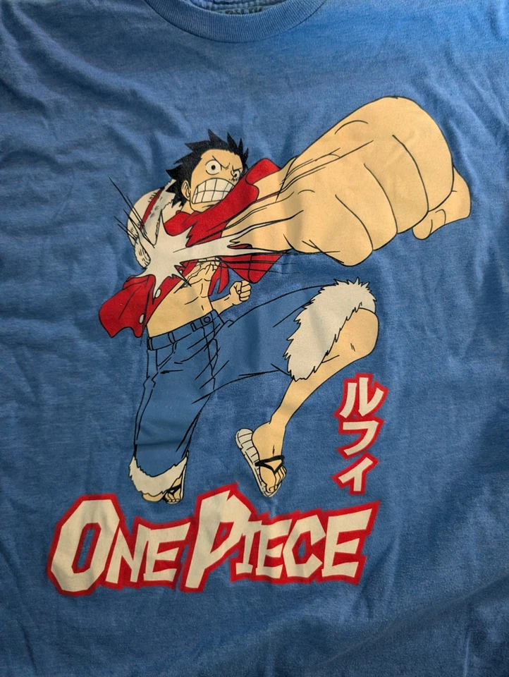 Monkey D. Luffy From The Anime Series One Piece. The Shirt Depicts Luffy Size L - Image 2 of 4