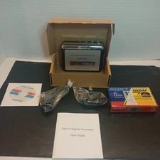 Super USB Cassette Capture by AGPtek Tape to PC with Box and Guide w/ tape 