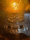 Rare 1970s MCM EF&EF Industries Waterfall Amber 3 Way Table Lamps-org. Shades- — photo 9