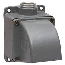 HUBBELL MB601002W 4-Way Angle Back Box,15,60/100 A,1.25in 5HJ45