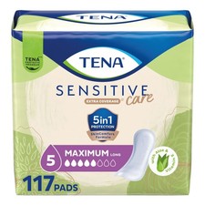 TENA Sensitive Care Incontinence Pads for Women, Bladder Long, Long Length