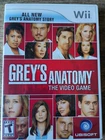 Grey's Anatomy: The Video Game (Nintendo Wii, 2009) CIB Tested