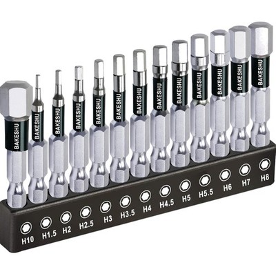 Inbus Bit Set 13-teilig magnetisch Schlag-Schlüsselsatz Bohrer Reparatur