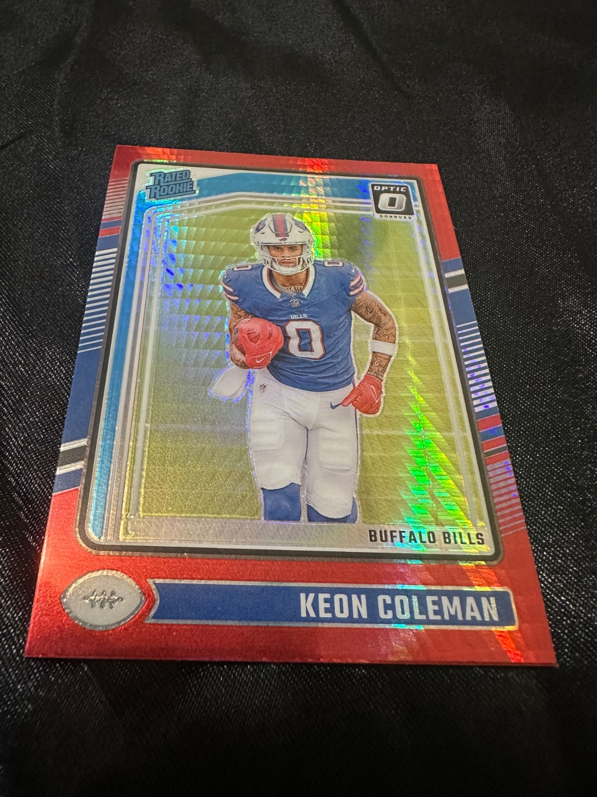 2024 Donruss Optic Keon Coleman Rated Rookie #263 Red Hyper Buffalo Bills