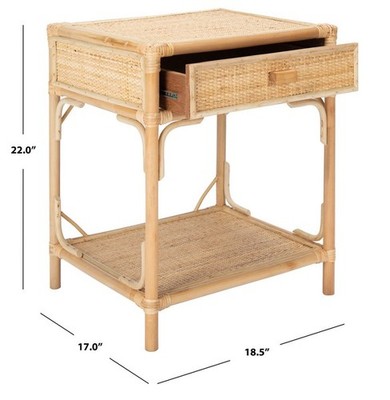 Safavieh ROYA 1 DRWR 1 SHELF NIGHTSTAND, Reduced Price 2172779512 NST4005A