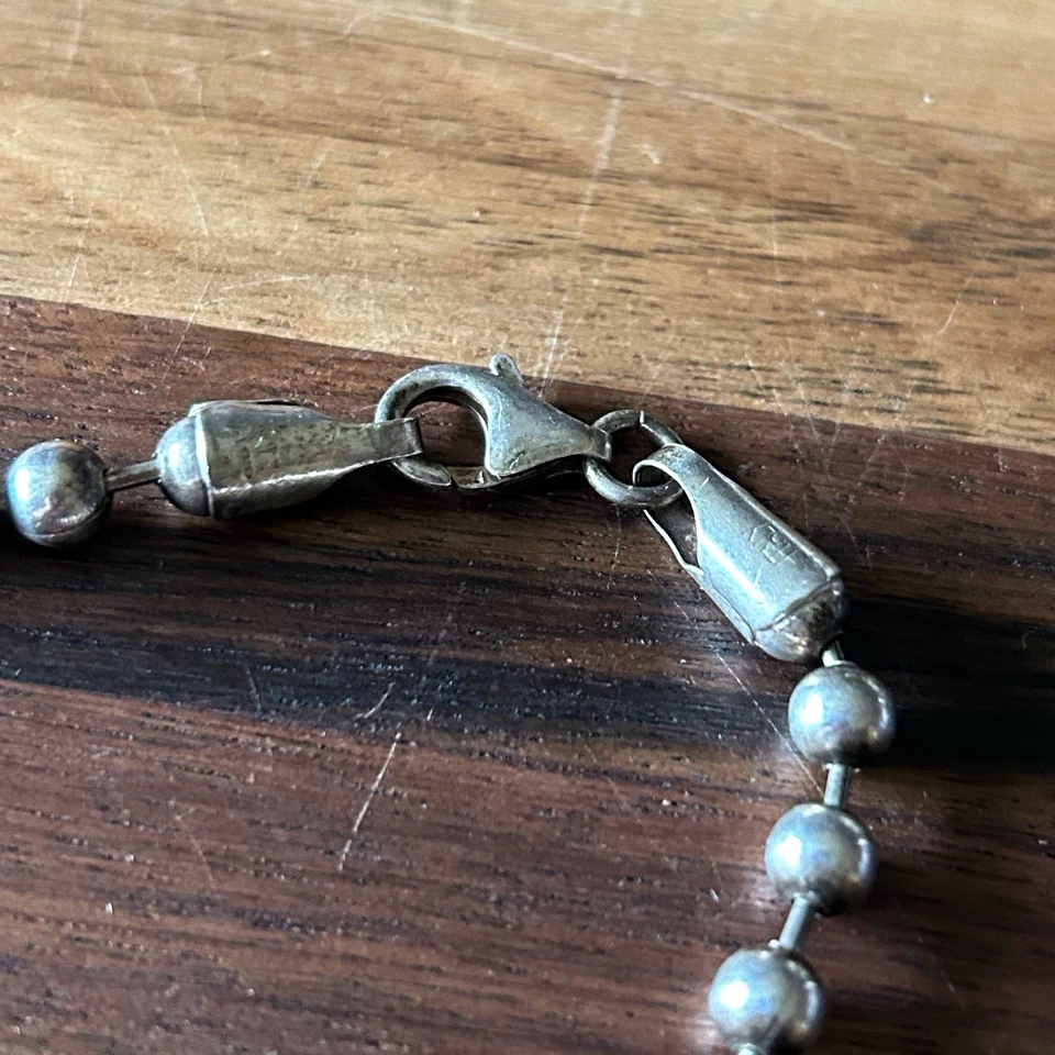 "Brazalete de cuentas de bola de plata de ley 925 Italia 7"" Silpada" Foto 4 de 4