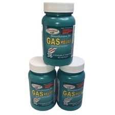 3 Assured Simethicone Gas Relief Chewable Tablets 80mg Anti-Gas Bloating 108ct